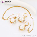 63531-Xuping wholesale gold plated pearl jewelry sets, fashion jewelry